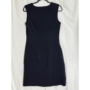 VN Votres Nom Black Sleeveless Sheath Dress Size 2 Polyester Acetate